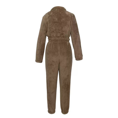 Zip-Front Fleece Two-Piece Loungewear Set detail