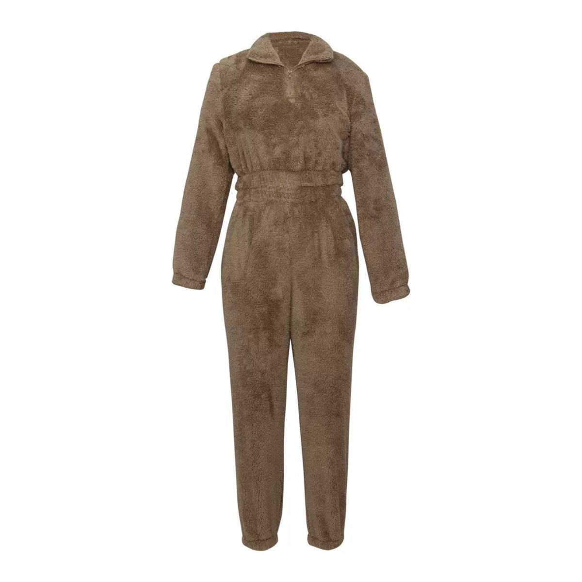 Zip-Front Fleece Two-Piece Loungewear Set detail