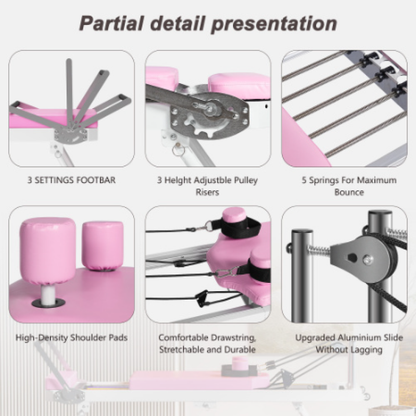 Foldable Pilates Reformer Board - detail