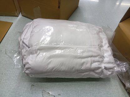 Hotel Bed Polyester Mattress Topper  for Home and Hotel,Extra Thickness(2 Inch) Warm and Comfortable with Grey Piping