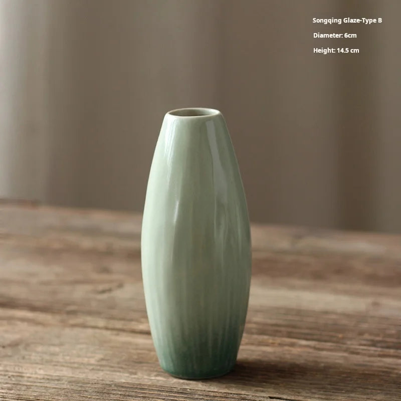 Nordic Style Simple Ceramic Vase Decoration Living Room Mini Flower Vase Decoration Arrangement Hydroponic Plant Small Vase