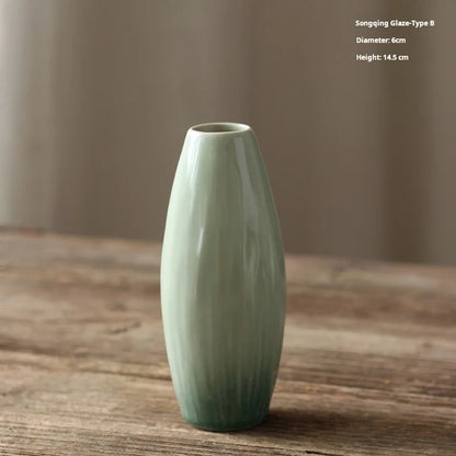 Nordic Style Simple Ceramic Vase Decoration Living Room Mini Flower Vase Decoration Arrangement Hydroponic Plant Small Vase