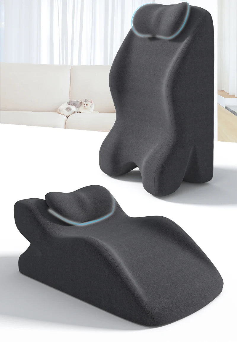 Memory Foam Reading Pillow with Chest Support Bed Sex Aid Pillow with Knitted Neck Design New for Prone Sleeping