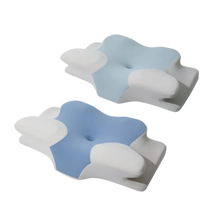Wholesale Bed Sleep Wedge Contour Orthopedic Butterfly Shape Pillows Side Sleeper Anti Snore Cervical Memory Foam Pillow