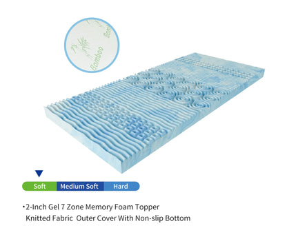 Temperature Free Cooling Gel Memory Foam Latex Mattress Topper for Playing protection Soft and Comfortable