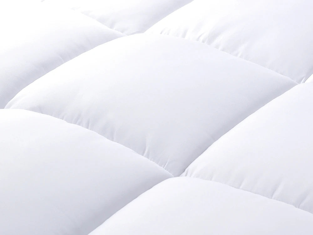Hotel Bed Polyester Mattress Topper  for Home and Hotel,Extra Thickness(2 Inch) Warm and Comfortable with Grey Piping