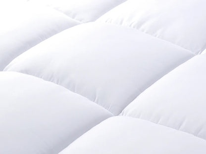 Hotel Bed Polyester Mattress Topper  for Home and Hotel,Extra Thickness(2 Inch) Warm and Comfortable with Grey Piping