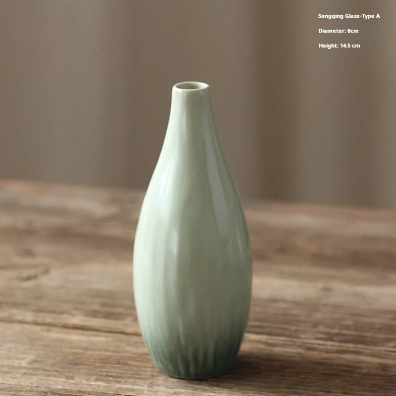 Nordic Style Simple Ceramic Vase Decoration Living Room Mini Flower Vase Decoration Arrangement Hydroponic Plant Small Vase