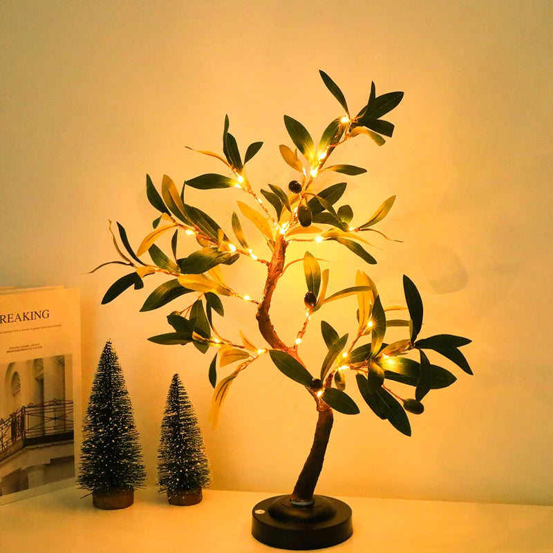 LED Green Tree Table Lamp