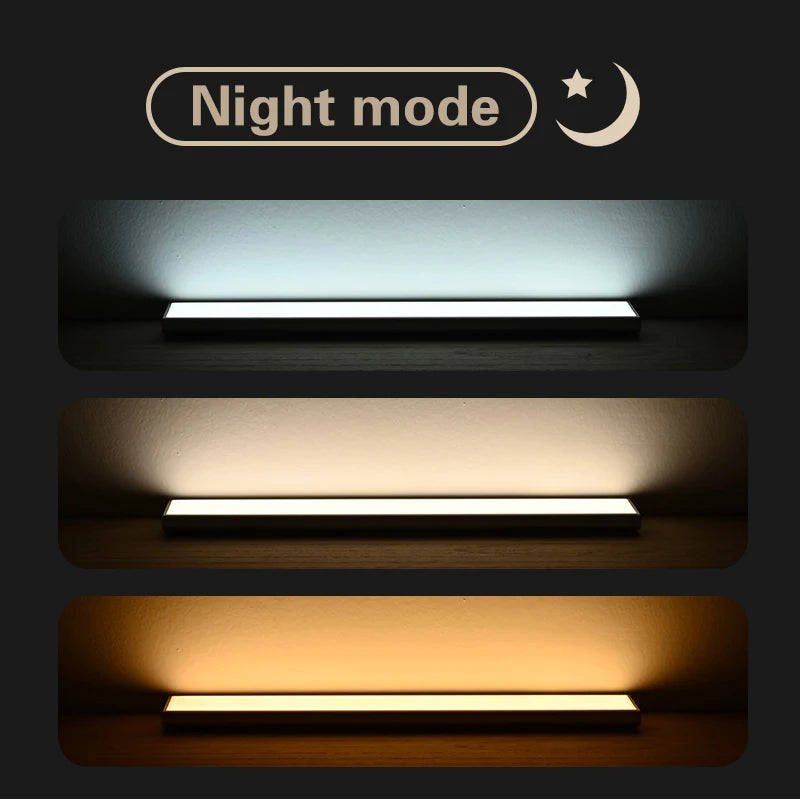 Full Screen Lamp Motion Sensor LED Night Light CCT Dual White 3000-6500K Dimmable USB-C Rechargeable Under Cabinet Wardrobe Lamp