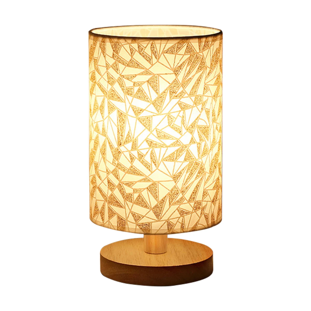 USB Wooden Bedside Table Lamp