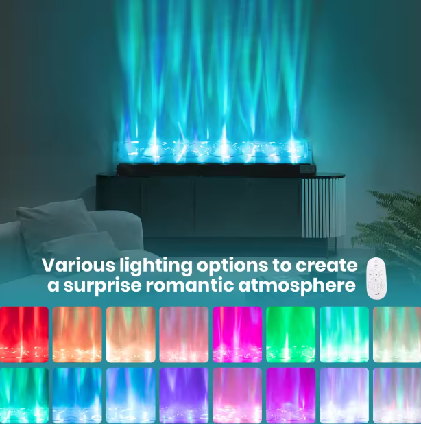 LumiFlame™ Smart LED Waterfall Fireplace — App Controlled