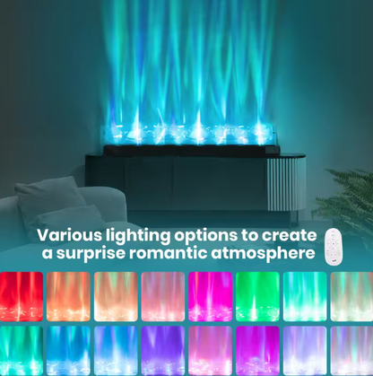 LumiFlame™ Smart LED Waterfall Fireplace — App Controlled