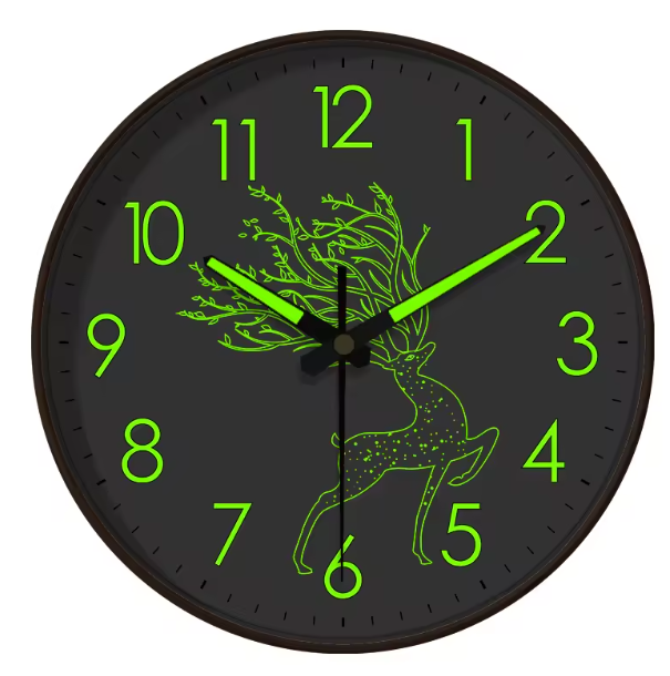GlowDeer Luminous Wall Clock