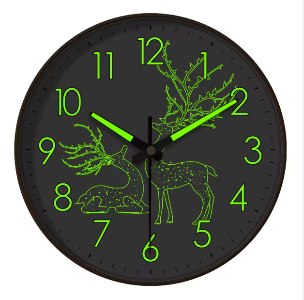 GlowDeer Luminous Wall Clock