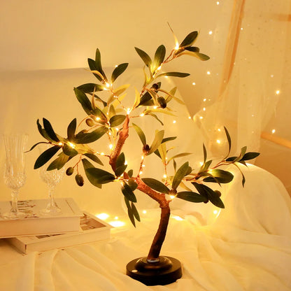 LED Green Tree Table Lamp